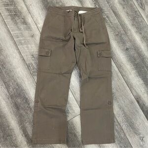 LL Bean Women Petite Drawstring Cargo Pants.